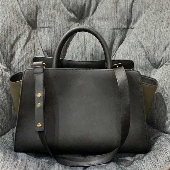 Authentic Zac Poaen Eartha E/W Leather Satchel Bag - Picture 2 of 9